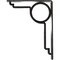 Ekena Millwork Maria Wrought Iron Bracket, (Single center brace), Antiqued Pewter 1 1/2"W x 7 1/2"D x 10"H BKTM01X07X10SMAAPW - alternate 2